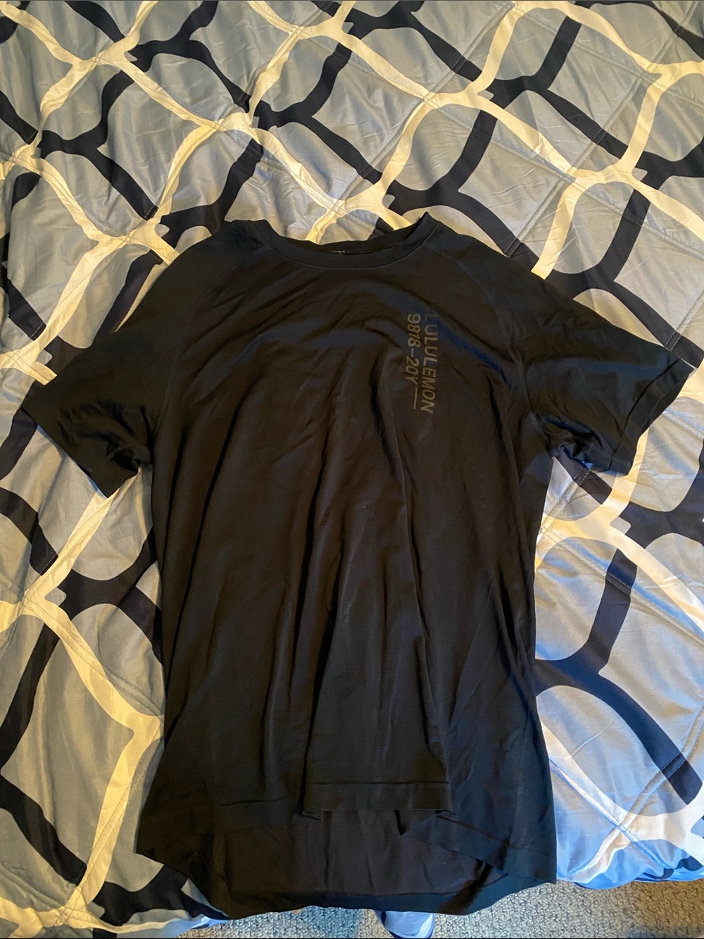 lululemon athletica Black Short-Sleeve Crew Tee